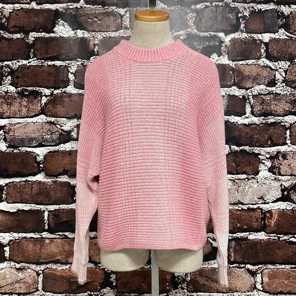 Splendid Collection Pullover Sweater Knit Ombre Pink Size Large L - Picture 6 of 14
